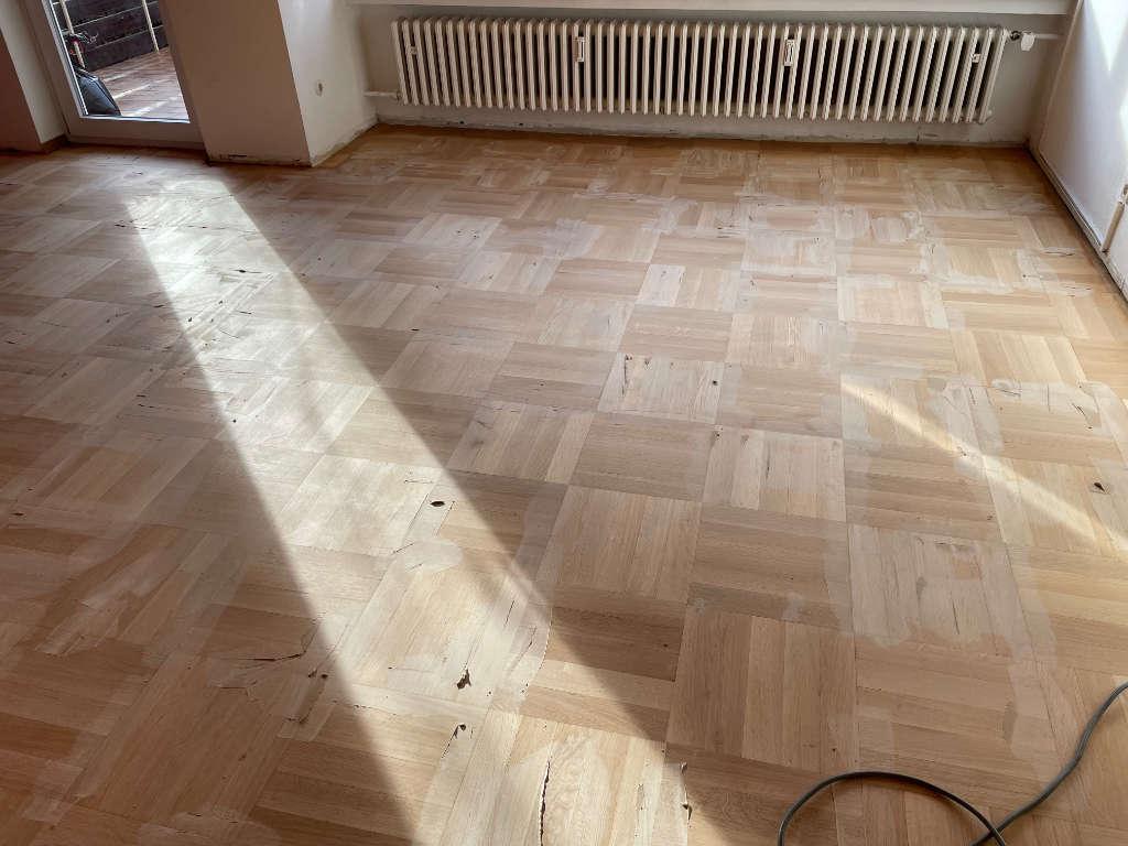 Fugen Spachteln Parkett Sanierung Tübingen
