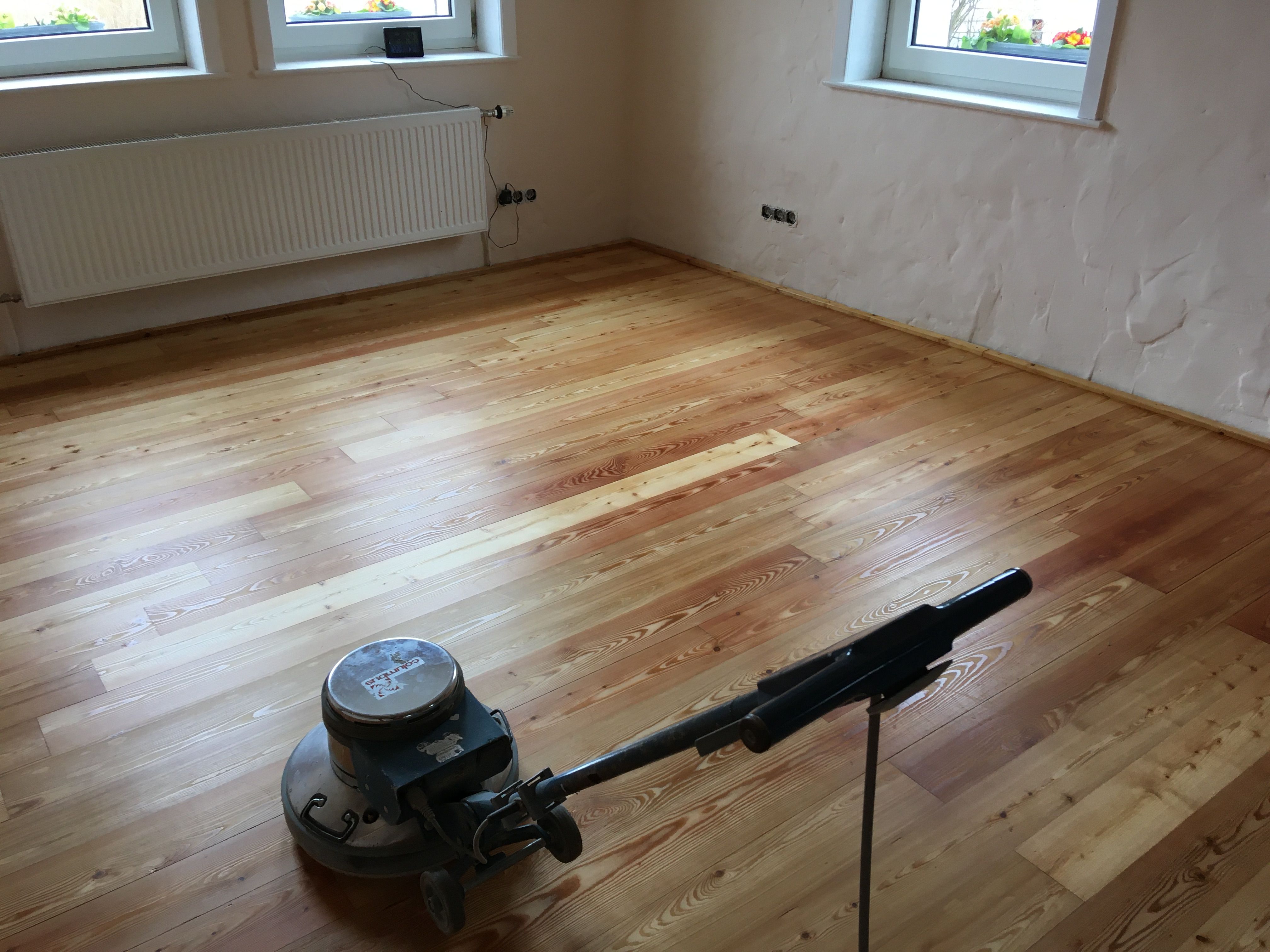 Dielenboden Sanierung ölen mit 2K Öl