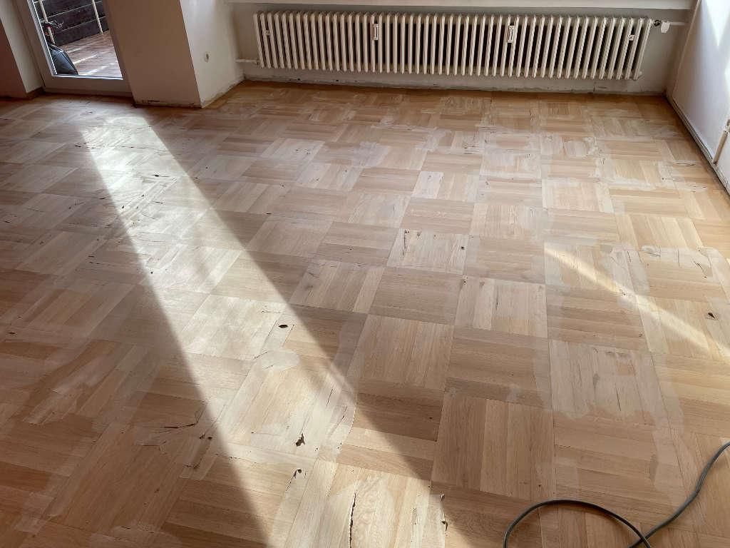 Fugen Spachteln Parkett Sanierung Tübingen