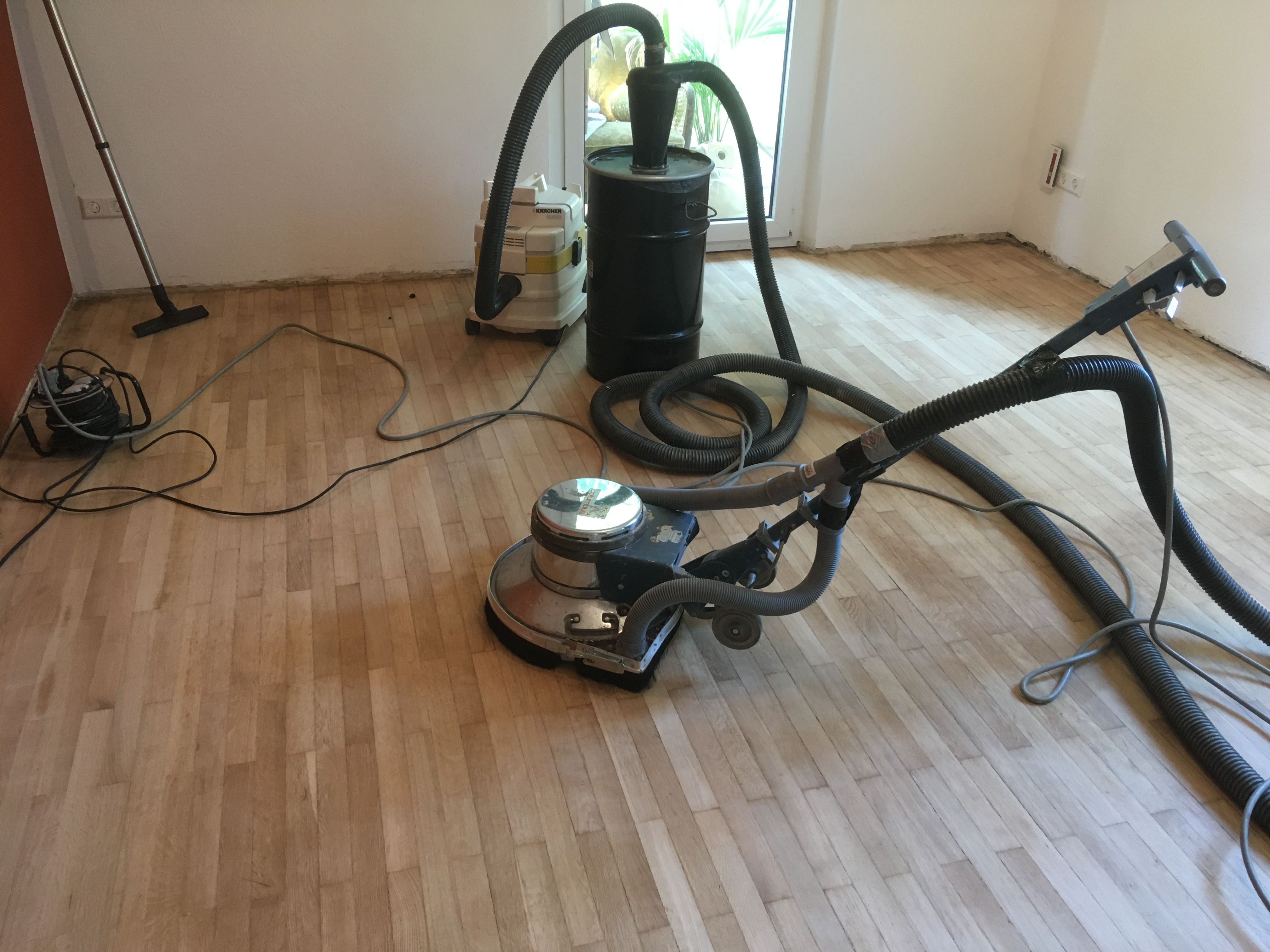 Parkett Eiche staubfrei schleifen Kirchheim Teck