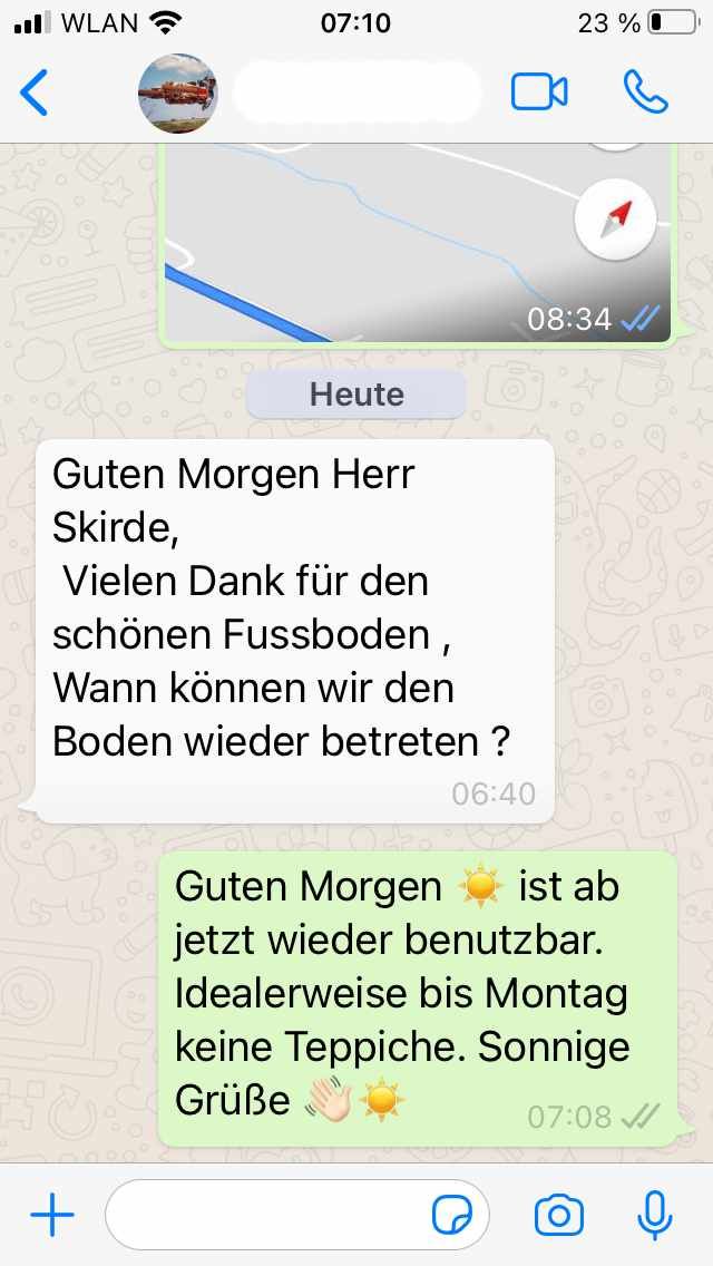 Dielen Holzboden abschleifen Sanierung